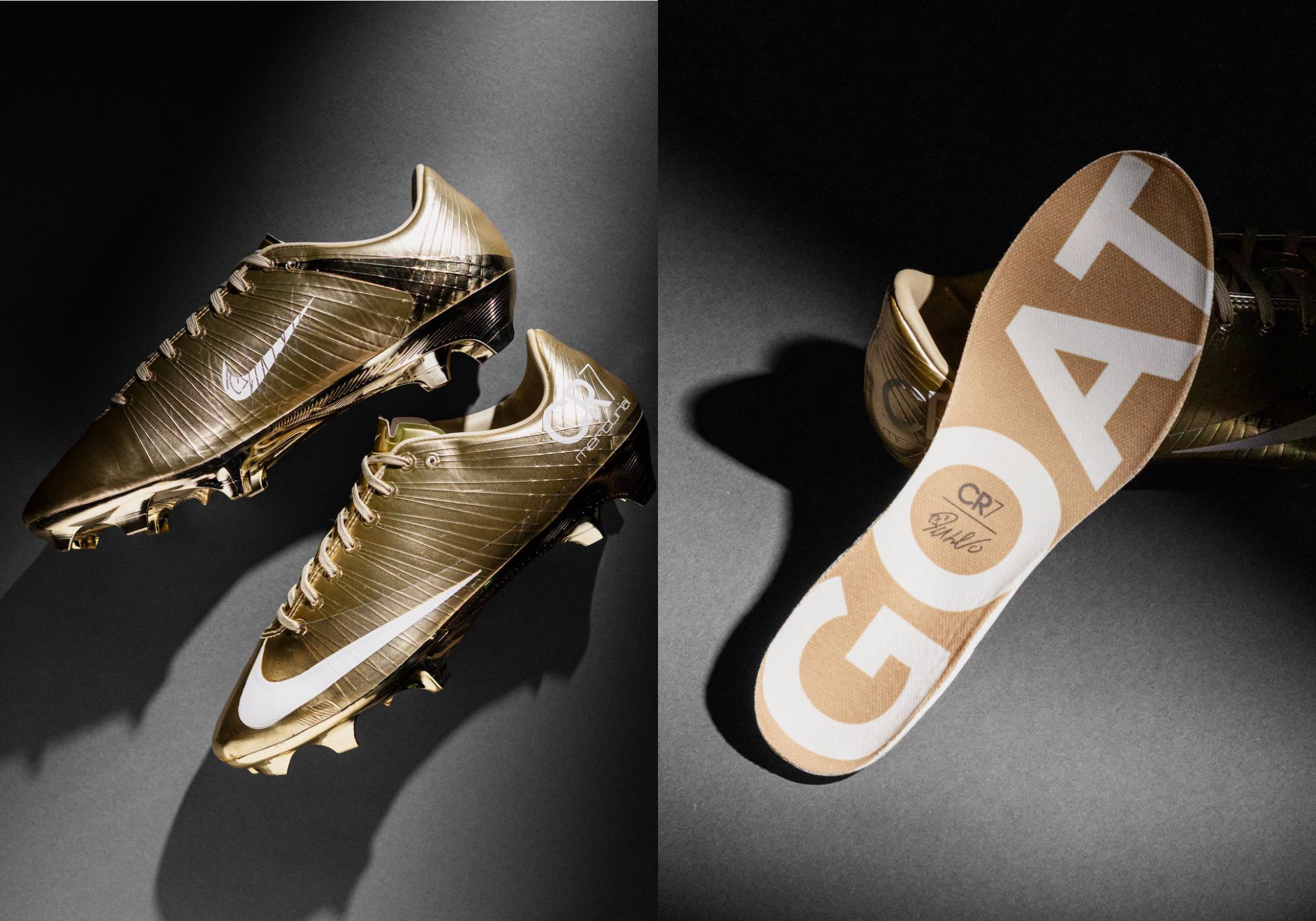 Nike ra mắt Mercurial Superfly 1 RGN Gold tôn vinh kỷ lục của Ronaldo