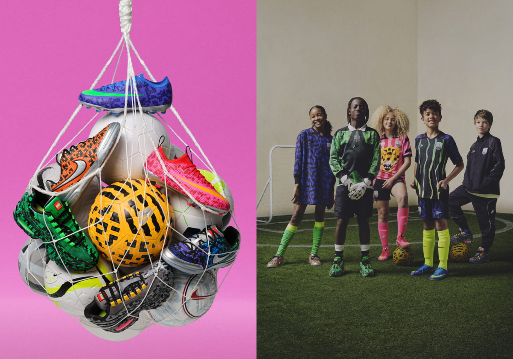 BST Nike x LEGO cho trẻ em: Siêu phẩm độc quyền World Cup 2026