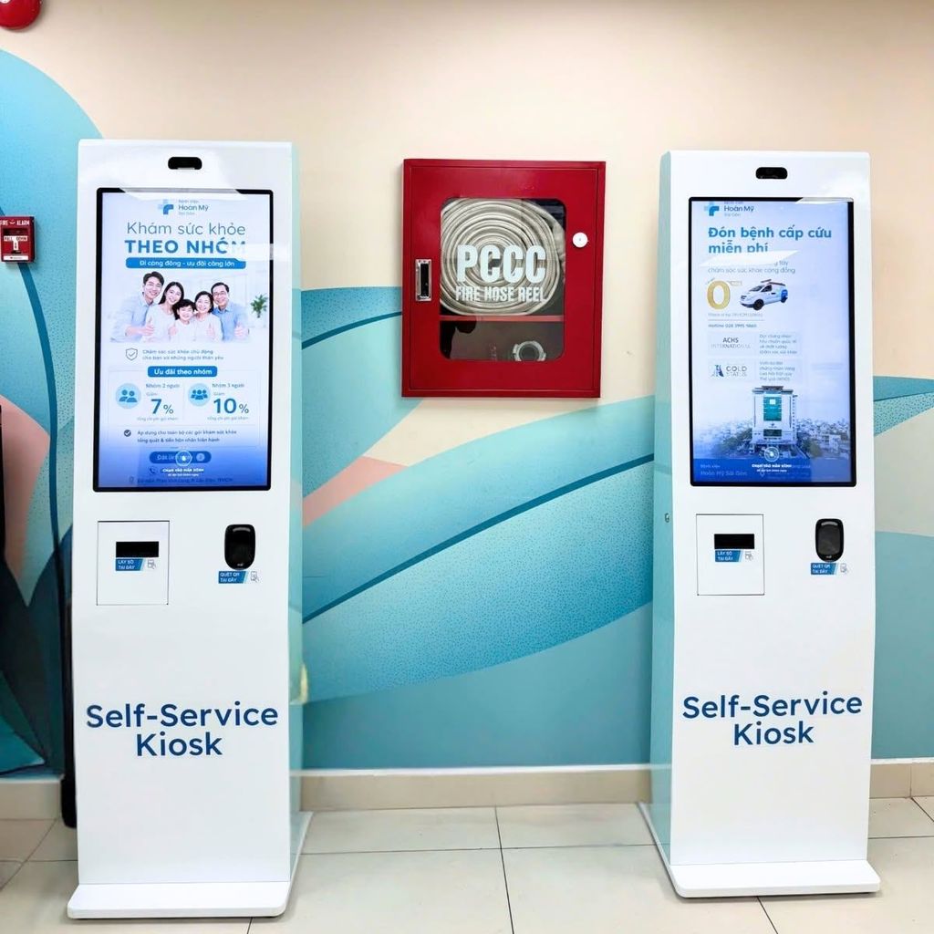 Hệ Thống Xếp Hàng Tự Động Cho Bệnh Viện - GoodM! Triển Khai Self-Service Kiosk Tại Bệnh Viện Quốc Tế Hoàn Mỹ