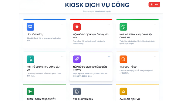 Phần Mềm Nộp/Đăng Ký Hồ Sơ Dịch Vụ Công Ikiosk Cybertic