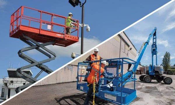 Sử dụng xe nâng người giúp quá trình thi công trở nên thuận tiện hơn