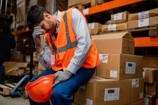 Người lao động mệt mỏi khi làm việc có thể dẫn đến các tình huống nguy hiểm