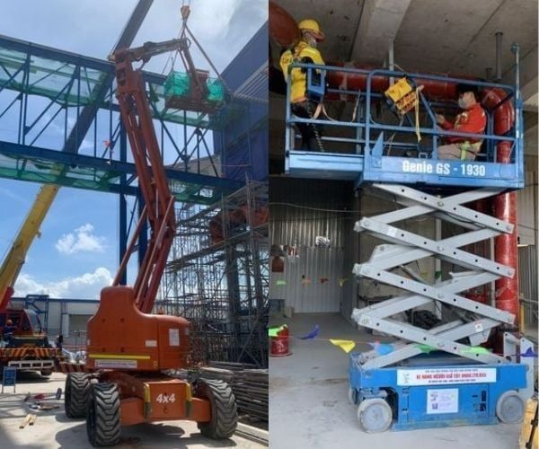 Lợi ích khi thuê xe nâng người tại khu vực KCN Ông Kèo