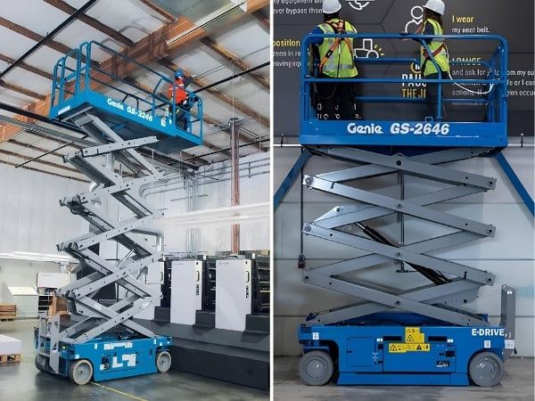 Xe hỗ trợ kiểm tra, bảo trì trong logistics, nhà xưởng sản xuất