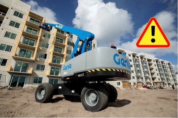 Xe nâng người báo lỗi khi vận hành