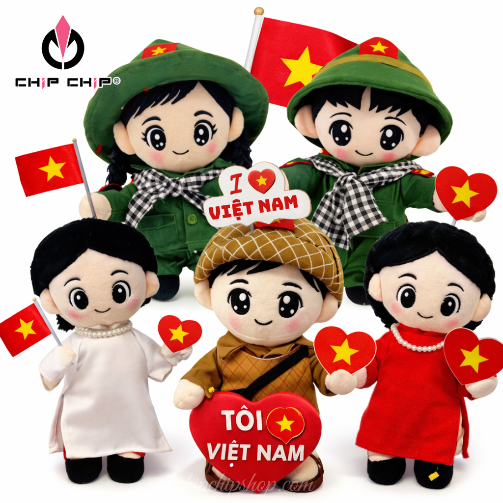 Gấu Bông Yêu Nước 30/4 - Món Quà Ý Nghĩa Mang Tinh Thần Việt Nam