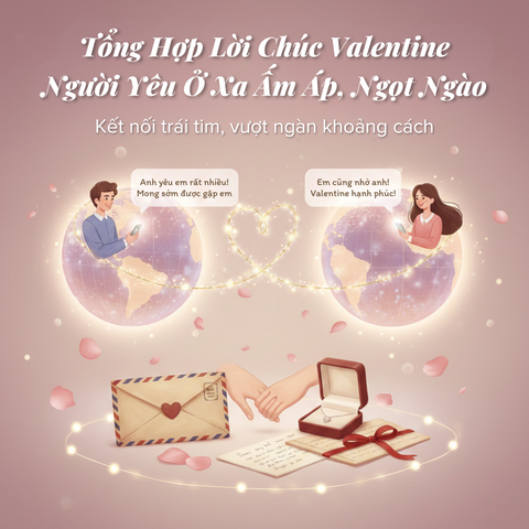 Tổng Hợp Lời Chúc Valentine Cho Người Yêu Ở Xa Ấm Áp, Ngọt Ngào