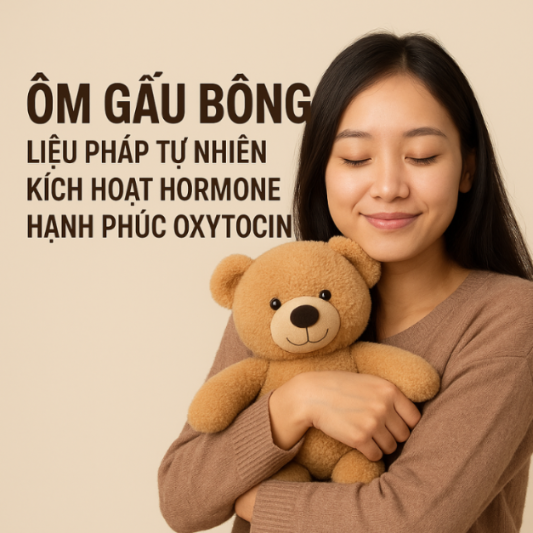 Ôm Gấu Bông – Liệu Pháp Tự Nhiên Kích Hoạt Hormone Hạnh Phúc Oxytocin