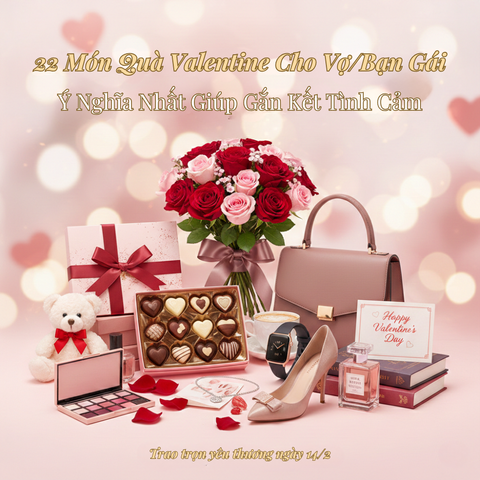 22 Món Quà Valentine Cho Vợ/Bạn Gái Ý Nghĩa Nhất Giúp Gắn Kết Tình Cảm