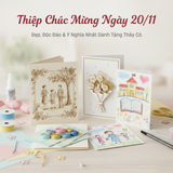 Thiệp Chúc Mừng Ngày 20/11 – Gợi Ý Cách Làm Thiệp Chúc Mừng Ngày 20/11 Đẹp, Độc Đáo Và Ý Nghĩa Nhất Dành Tặng Thầy Cô