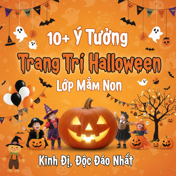 10+ Ý Tưởng Trang Trí Halloween Lớp Mầm Non Kinh Dị, Độc Đáo Nhất