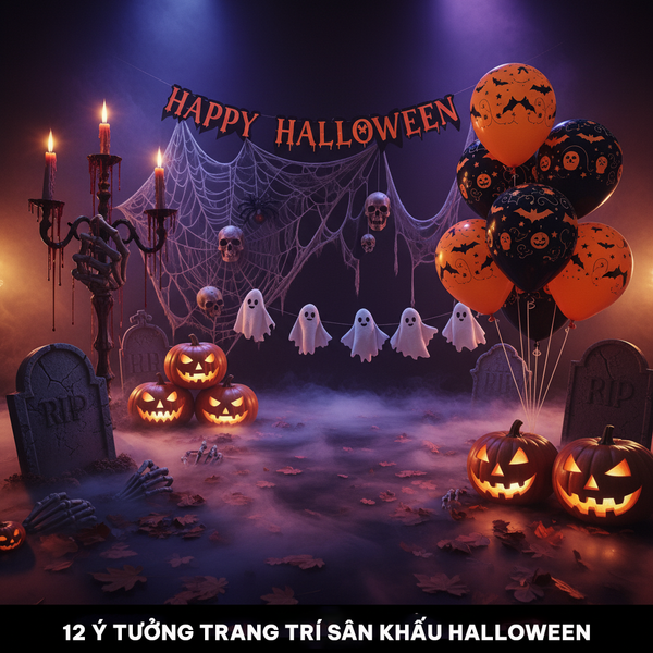 LIST 12 Ý TƯỞNG TRANG TRÍ SÂN KHẤU HALLOWEEN KHIẾN AI CŨNG PHẢI TRẦM TRỒ