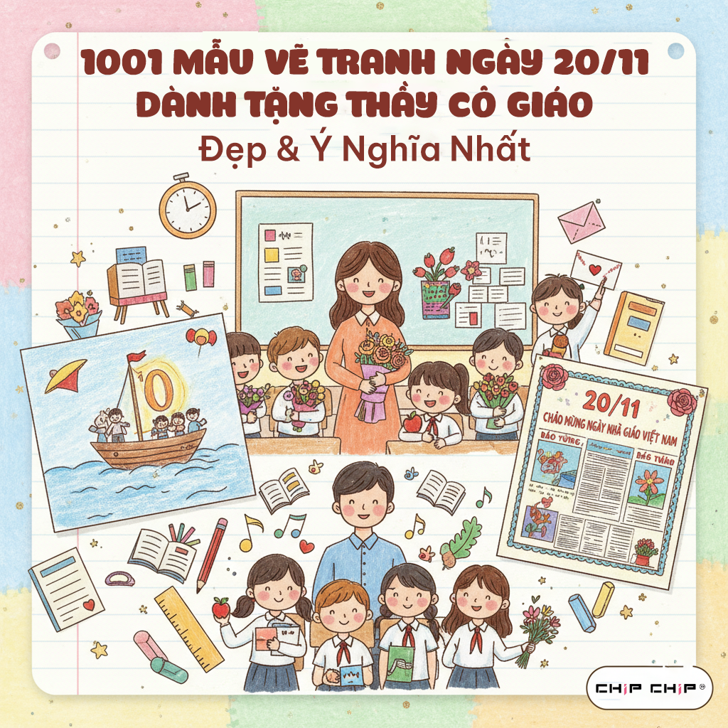 1001 Mẫu Vẽ Tranh Ngày 20/11 Dành Tặng Thầy Cô Giáo Đẹp Và Ý Nghĩa Nhất