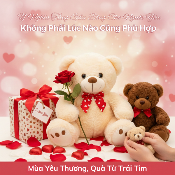 Ý Nghĩa Tặng Gấu Bông Cho Người Yêu: Không Phải Lúc Nào Cũng Phù Hợp!