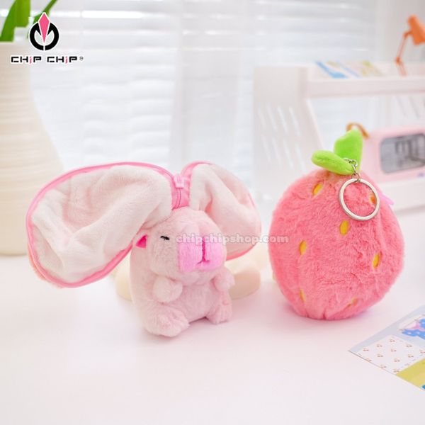 Móc Khóa Chuột Lang Nước Trái Cây 2IN1