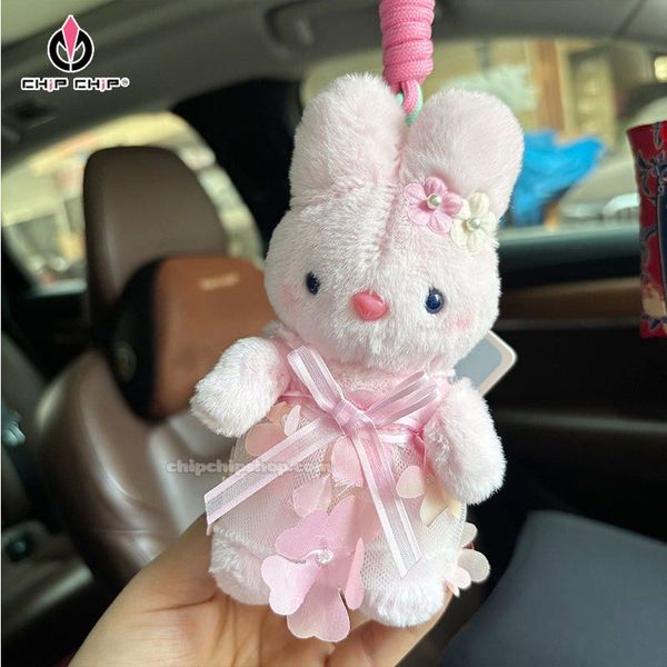 MÓC KHÓA THỎ ĐẦM HOA