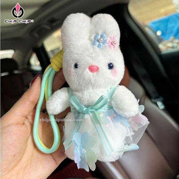 MÓC KHÓA THỎ ĐẦM HOA