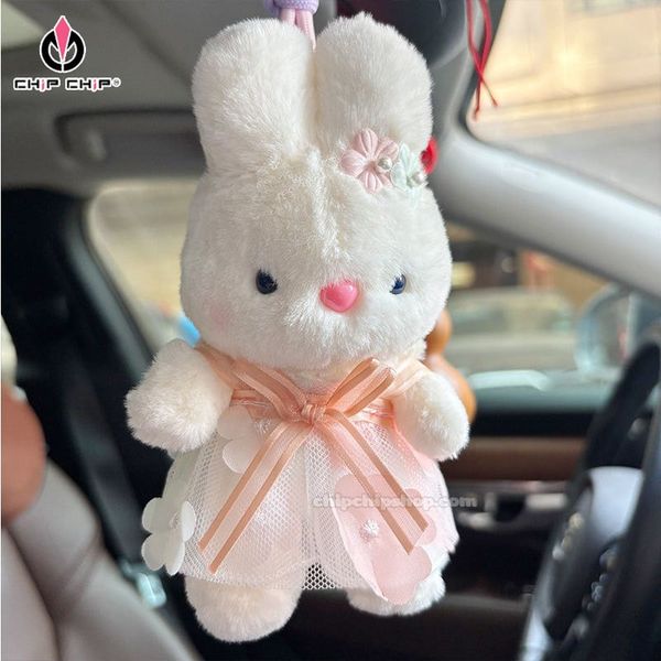 MÓC KHÓA THỎ ĐẦM HOA