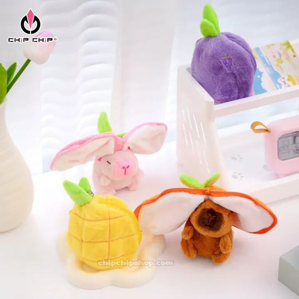 Móc Khóa Chuột Lang Nước Trái Cây 2IN1