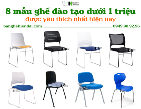 Tổng hợp 8 mẫu ghế đào tạo giá dưới 1 triệu đáng mua nhất