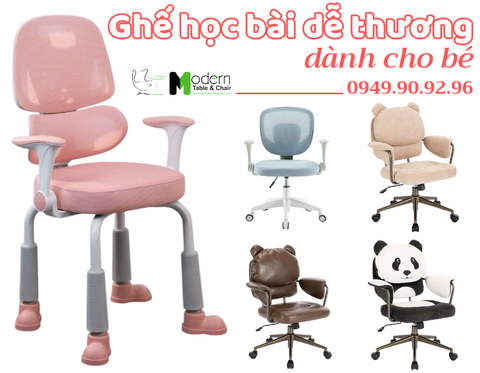 Những mẫu ghế học bài dễ thương cho bé tiểu học được yêu thích nhất