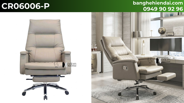Ghế nữ lãnh đạo ngả lưng sâu nghỉ trưa CR06006-P