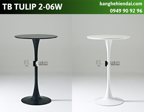 Bàn bar sự kiện mặt gỗ cao 1m TB TULIP 2-06W