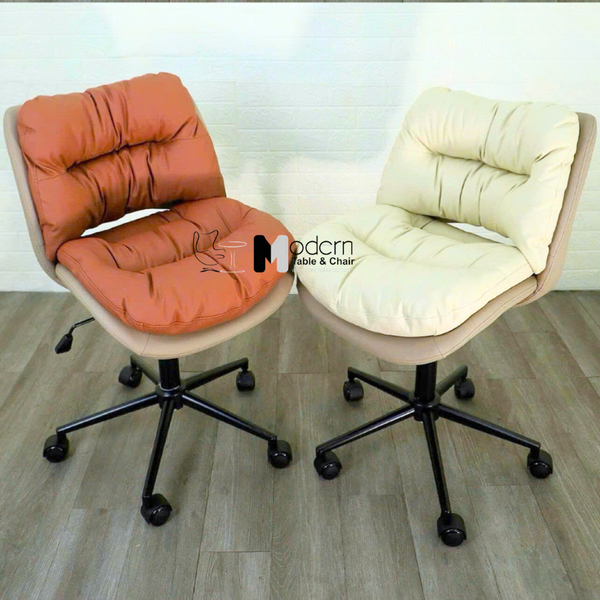 Ghế phòng họp chân xoay nệm da 2 màu hiện đại