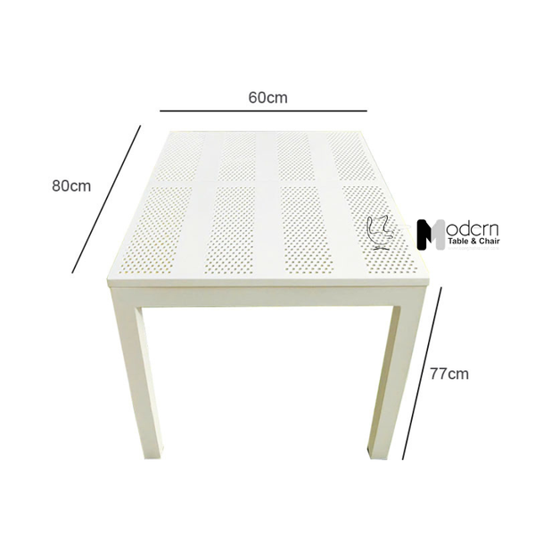 Bàn ăn mặt nhựa ngoài trời nhỏ gọn TN10001-08S