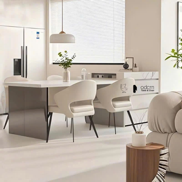 Ghế tiếp khách nệm da dày hiện đại CN23002-P