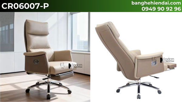 Ghế giám đốc nữ ngả lưng có gác chân CR06007-P