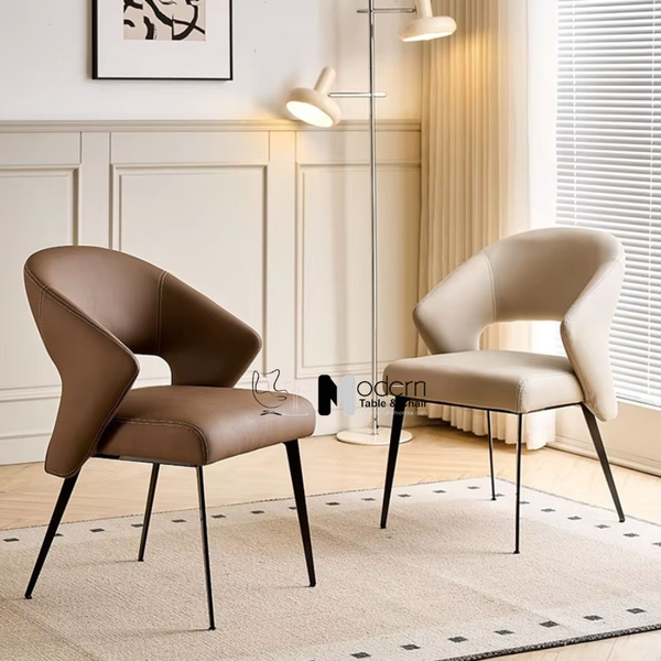 Ghế tiếp khách nệm da dày hiện đại CN23002-P