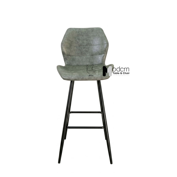 Ghế bar lưng cao chân cố định sơn đen CBF23001A-P