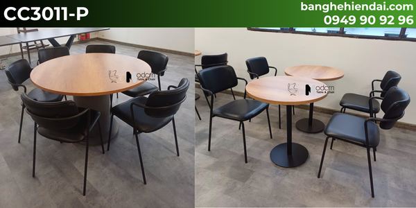 Ghế cafe nệm simili có lưng tựa CC3011-P