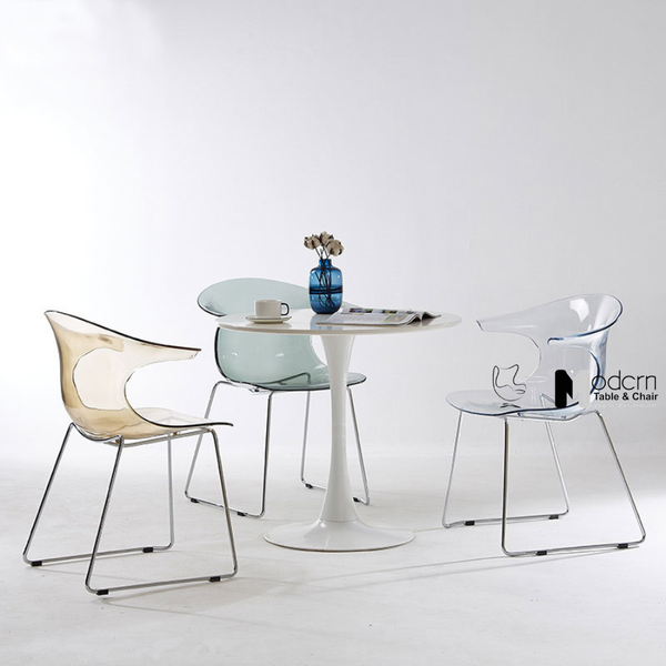 Ghế cafe thân nhựa trong suốt CC01001-PC