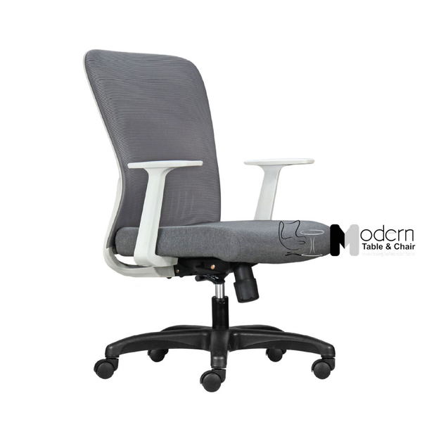 Ghế lưới làm việc lưng trung khung trắng CE08002A-2M