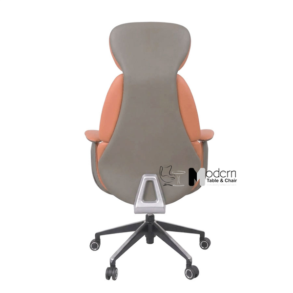 Ghế giám đốc nữ da thật ngả lưng 3 cấp độ CM01002-L - Màu cam