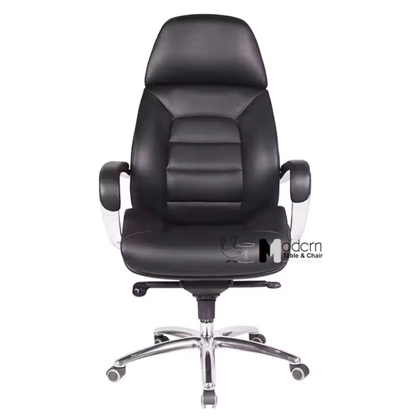 Ghế xoay lãnh đạo lưng cao nệm dày hiện đại CM080003-P - Màu đen