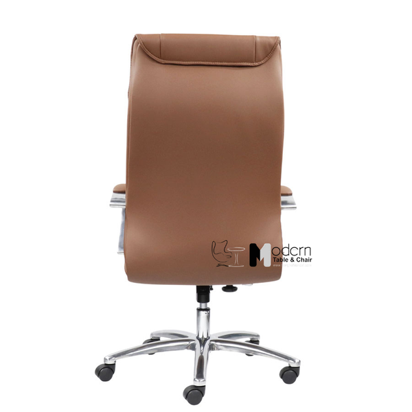 Ghế làm việc tại nhà nệm da lưng cao CM080005-P - Màu nâu bò