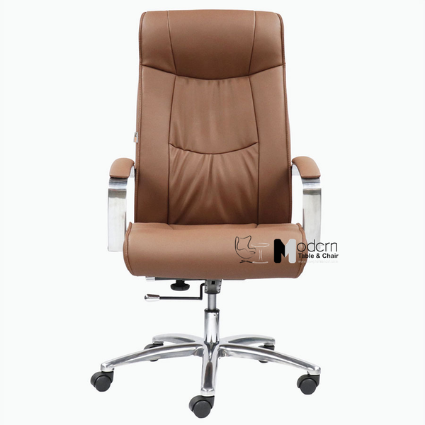Ghế làm việc tại nhà nệm da lưng cao CM080005-P - Màu nâu bò