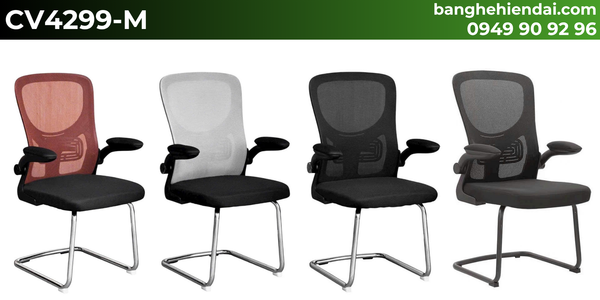 Ghế phòng họp chân quỳ tay gấp gọn CV4299-M