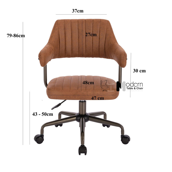 Ghế văn phòng nhỏ gọn nệm da NAPPA CE23003-P