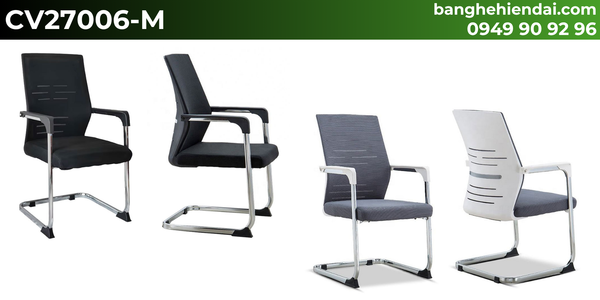 Ghế phòng họp chân quỳ khung nhựa&nbsp;CV27006-M