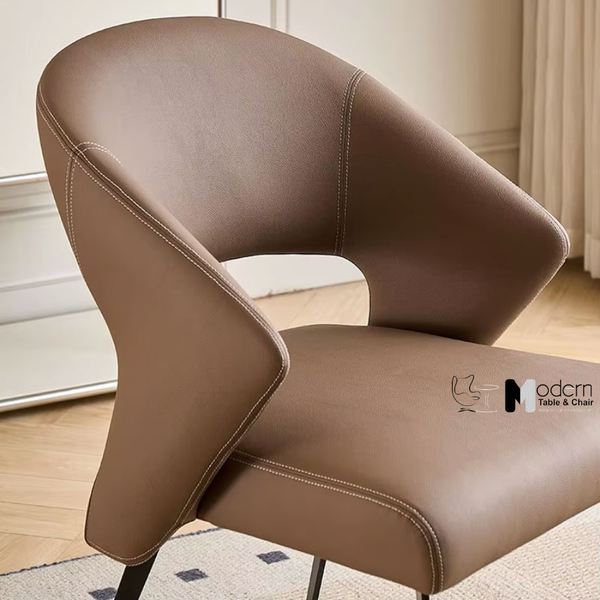 Ghế tiếp khách nệm da dày hiện đại CN23002-P