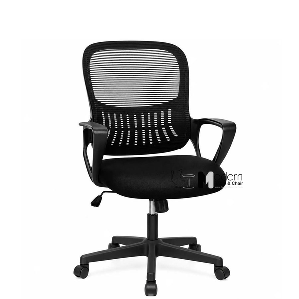 Ghế xoay văn phòng lưng lưới nhỏ gọn CE030005-M - Chân nhựa đen