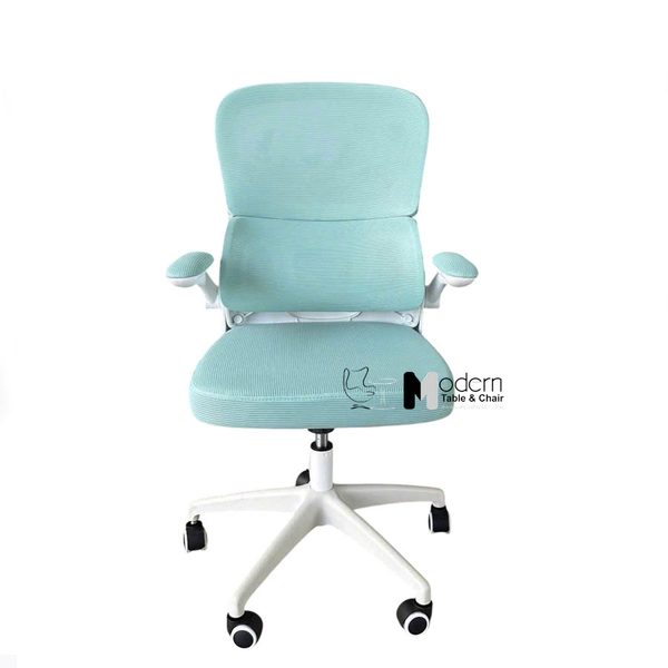 Ghế nhân viên lưng trung tay gấp gọn CE4563-2M - Màu xanh dương