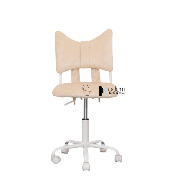 Ghế kỹ thuật viên nail spa nệm vải nhung CB01006-2F - Màu kem