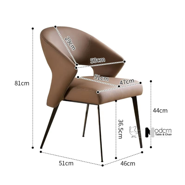 Ghế tiếp khách nệm da dày hiện đại CN23002-P