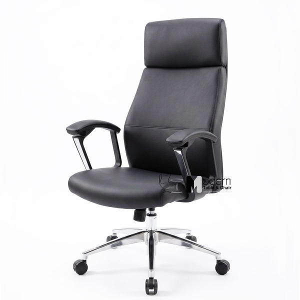 Ghế trưởng phòng lưng cao có bánh xe CM270009-P - Màu đen