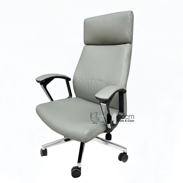 Ghế trưởng phòng lưng cao có bánh xe CM270009-P - Màu xám nhạt